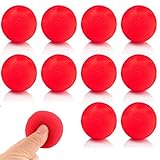 Rote Schwammbälle, FaJoek 10 Stück Magic Sponge Ball, 4,5 cm Weicher Schwammball, Sponge Balls Magic, Schaumstoffbälle Zaubern, Rot Schwamm Softball Trick Requisiten, Trick Requisiten