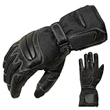 PROANTI Motorradhandschuhe Regen Winter Motorrad Handschuhe Herren Damen (S)