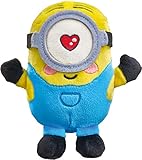 Schmidt Spiele 42729 Despicable Me/Minions, Stuart verliebt, Plüschfigur,15 cm, bunt