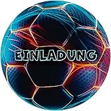 Moosthaler 12x Fussball Einladungskarten Kindergeburtstag - Coole Kinder Einladung zum Geburtstag für Jungs und Mädchen - Deko