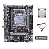 GANMEI X99 Motherboard LGA2011-3 Computer Motherboard UnterstüTzt DDR4 ECC RAM mit E5 2650 V3 CPU+M.2 NVME SSD 128G+SATA Kabel