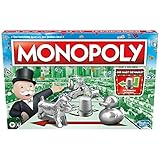 Monopoly Brettspiel, Familienspiel für Erwachsene und Kinder, 2 bis 6 Spieler, Strategiespiel für Kinder, Geschenk für Familien, ab 8 Jahren