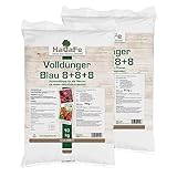 HaGaFe Volldünger Blau Blaukorn Universaldünger Rasendünger NPK Volldünger (20 kg (2 x 10 kg))