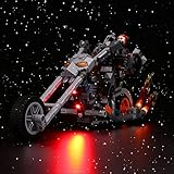 Brick Shine Lichtset für LEGO Ghost Rider Mech & Bike 76245 (Lego-Set ist nicht im Lieferumfang enthalten) (Classic)