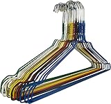 RSR Hangers 100 Metallkleiderbügel Drahtbügel Kleiderbügel Hosenbügel Blusenbügel Hemdenbügel Bunt gemischt