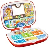 Baby Clementoni Baby-Laptop Tierfreunde - Spielzeug für Babys & Kinder ab 9 Monaten mit Ton- & Lichteffekten - Sensorik- & Motorikspielzeug für Kleinkinder, 59286 von Clementoni