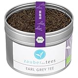 Zauber der Gewürze Earl Grey Tee lose bio – Schwarzer Tee mit natürlichem Bergamotte-Aroma, ideal für entspannende Teemomente, 75 g