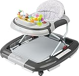 ib style® LITTLE WORLD 3 in 1 Babywalker | Gehfrei | Lauflernhilfe | mit Schaukelfunktion | Licht & Melodie | EN1273:2020 |Grau