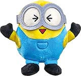 Schmidt Spiele 42726 Minions, lachender Bob, Plüschfigur, 14 cm, bunt