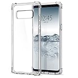 REY Transparent Silikonhülle TPU Anti-Shock für Samsung Galaxy Note 8 / NOTE8, Handyhülle Premium Kratzfest TPU Durchsichtige Schutzhülle