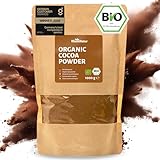 RheinNatur Bio Kakaopulver 1 kg - 100% reiner Kakao in Bio-Qualität, ungesüßt & ohne Zusatzstoffe - Ideal zum Backen, für heiße Schokolade & Smoothies - 1000 g Beutel