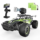 DEERC Ferngesteuertes Auto 1:16 RC Truck mit 1080P Kamera Foto WiFi Übertragung 2.4Ghz 2 Akku 60 Minuten Spielzeit Offroad Truggy für Erwachsene und Kinder