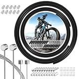 Universal Bowdenzug Fahrradkabel-Set, Kompletter Satz Bremszug und Schaltzüge Set, Mit Außenhüllenzug Schlauch Bowdenzug Endkappen, Set für 1 Fahrrad MTB