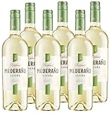 Freixenet Mederaño Blanco Spanischer Weißwein (6 x 0,75 l) - halbtrocken, frisch und fruchtig im Geschmack mit pikanter Säure, perfekt zu Fisch und Paella