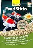 Tetra Pond Sticks - Fischfutter für alle Teichfische, unterstützt gesunde Fische und klares Wasser im Teich, 15 L Beutel