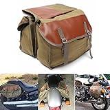 Alamor Motorrad Canvas Satteltaschen Equine Rucksack Für Haley Sportster/Honda