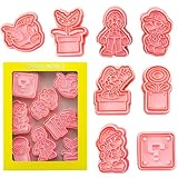 8 PCS Keks Plätzchen Ausstecher Ausstechformen Kinder,Cartoon-Motiv Plätzchenform Fondant Ausstechformen für Kinder Party