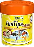 Tetra FunTips Tablets - an der Aquarium-Scheibe haftende Futtertabletten, optimal zum Beobachten der Fische geeignetes Fischfutter, 75 Tabletten