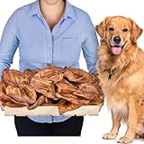 Schweineohren (50 stück) | Hunde leckerlis | Schweineohren Hunde | Leckereien für Hunde | Hundeknochen | Hunde kauartikel | Hundeknochen große Hunde