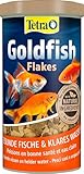 Tetra Goldfish Flakes - Flocken-Fischfutter für alle Goldfische und andere Kaltwasserfische, 1 L Dose