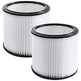 SAHROO 2-Pack Patronen Filter für Shop Vac 90304,90350,90333,903-04-00, 9030400,5 Gallonen Up Nass / Trocken Sauger