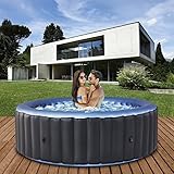 Miweba MSpa aufblasbarer Whirlpool 2022 Comfort Bergen C-BE041 & C-BE061 - für 4 - 6 Personen - inkl. Zubehör - Pool aufblasbar (4 Personen)