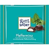 Ritter Sport Pfefferminz / Pfefferminz (3 Riegel je 100g) - frisch aus Deutschland