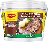 MAGGI Professional Bratensaft pastös, keine kennzeichnungspflichtige Allergene, Ergiebigkeit 9,4 L, 1er Pack (1x 900g GastroBox)