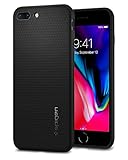 Spigen Liquid Air Hülle Kompatibel mit iPhone 8 Plus -Schwarz