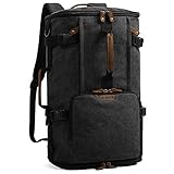 G-FAVOR Rucksack Herren groß, 40L Reiserucksack Handgepäck Rucksack Canvas Travel Backpack für 15,6-17 Zoll Laptop, Flug Genehmigt Rucksack für Reise Arbeit Freizeit Reisetasche