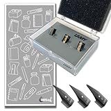 Lamy Safari-Feder-Kits, polierter und schwarzer Edelstahl: Wählen Sie 5 Federn (XF, F, M, B, 1,1 mm) oder 3 Federn (XF, F, B) – Schutzbox im Lieferumfang enthalten. (3 schwarze