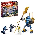 Lego NINJAGO Jay Battle Mech, Ninja-Spielzeug für Kinder mit Figuren inkl. Jay-Minifigur mit Mini-Katana, Actionfiguren & Mechs, kleines Geschenk für kreative Jungs und Mädchen ab 6 Jahren 71805