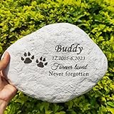 Haustier Garten Gedenkstein Hund Grabstein für Grab Katze Grabsteine und Grabmarkierungen im Freien Personalisierte Hund Gedenkstein Outdoor Haustier Grab Garten Statue Geschenke für Verlust von Haust