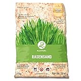 Plantura Premium Rasensand, 15 kg für 7,5 m², Reiner Quarzsand, feine Körnung von 0,3-1 mm