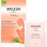 WELEDA Mama Stilltee, Naturkosmetik Milchproduktions-Tee zur Unterstützung der Milchbildung, Bio Kräutermischung mit mildem Geschmack hilft den Feuchtigkeitshaushalt auszugleichen (20 Beutel x 40g)