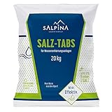 1 x SALPINA Salztabletten für Wasserenthärtungsanlagen 20kg im Sack, Entkalkung & Elektrolyse | hochreines Regeneriersalz (99,9% NaCl) mit bester Löslichkeit für sauberes & weiches Wasser