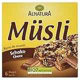 Alnatura Bio Schoko Müsli-Riegel, 6 Stück, 150g