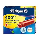 Pelikan 301192 Tintenpatronen rot 6 Stück (1er Pack)