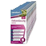 sanotact Fettverdauung Drink (12 x 20 Brausetabletten) • Artischocke mit Cholin für Fettstoffwechsel & Leberfunktion • Brausetabletten für eine schnelle Verdauung • Mit Grapefruit-Geschmack