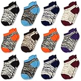 GENTABY Kinder socken Jungen Sneakersocken Mädchen Baumwolle Bunte Socken Größe 23-26 Alter 3-5 Jahre 12 Paar Kinder Sportsocken