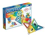 Geomag - Rainbow - 72 Teile - Magnetisches Konstruktionsspielzeug für Kinder ab 3 Jahren - Hergestellt in der Schweiz - Konstruktionsblöcke mit 24 Stäben, 24 Kugeln, 24 Platten - 3D-Magnetspielzeug