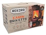 Briketts für Kohle Öfen und Kaminen 'Rekord' in einer Packung mit 10 KG