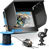 Fishfinder, Unterwasserkamera Angeln, Weitwinkel-Infrarot-Nachtsicht, Host IP65 wasserdicht, mit 5-Zoll-IPS-Display für EIS, Fluss und Boot.