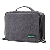 UGREEN Elektronik Reise Kabeltasche universal Travel Cable Organizer Electronics Accessories Case 2 Schicht große Elektronische Zubehör Tasche für Kabel, Ladegerät, Powerbank, Tablet