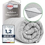 Welldora OPTICLIMA Allergiker Bettdecke 135x200 | Fachärztlich getestet & Oeko-Tex | Zweiteilige Sommerdecke & Winterdecke | 4 Jahreszeiten Bettdecken mit Druckknöpfen | Premium Duvet 135x200cm