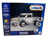 Eitech 00225 Metallbaukasten - Pick-up/Jeep, Modellbausatz mit 635 Teilen, Truck Autobausatz, Konstruktionsspielzeug für Kinder ab 8 Jahren und Erwachsene