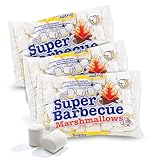 Mr. Mallo Super Barbecue Marshmallows | Schaumzucker-Ware | Mäusespeck | insgesamt softe Süßigkeit für Barbecue, Lagerfeuer oder zum Grillen (3x 300 g)