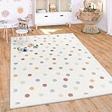 Paco Home Teppich Kinderzimmer Baby Krabbeldecke Krabbelmatte Spielmatte Waschbar rutschfest Regenbogen Planet Sonne Tiere Weich, Grösse:160x220 cm, Farbe:Bunt