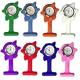 TENDYCOCO medizinische Uhr Arzt Krankenschwester Uhr Uhr für Frauen zarte Uhr Krankenpflegeuhren Brosche Uhr Medical Watch taschenuhren hängende Uhr hängende Taschenuhr Violett