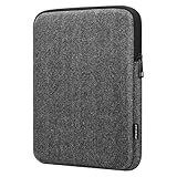 MoKo 9-11' Tablet Tasche für iPad Air M2 2024/Air 5/4 10,9, iPad Pro 11 M4 2024, iPad 10th 2024/9th/8th/7th, iPad 9.7, Galaxy Tab S9/S8 11 2023/A 10.1,Surface Go 2 10.5, Schwarz+Grau